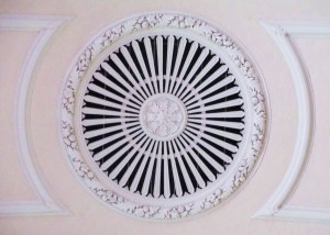 Overhead at the spot where we married, Memorial Church, Cambridge, Massachusetts